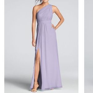 Iris colored bridesmaids dress from David’s Bridal, size 2